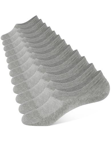 CLOSEMATE 6 Paires Chaussettes Invisibles Homme Femme Basses et Courtes en Coton Socquettes fines et élastiques 35-38 39-42 43-46 47-50 Antidérapantes pour...
