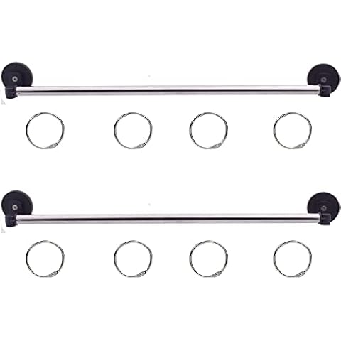 YYST TYPE A 29" (74CM) Magnetic Anchor Chart Holder Adjustable Magnetic Date Cards Holder Calendar Holder for Kids Crafts, Classroom Calendar, Classroom Decor W O Rings (Black - 2) Cover