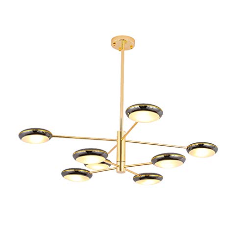 Chandelier rond style cake design individuel pour un salon cosy