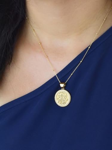 Collier pendentif Jésus-Christ argent sterling plaqué or chaîne 45cm mixte - 2