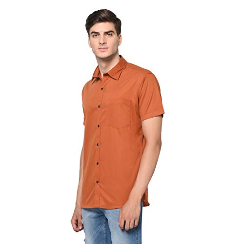 Image of Men Solid Slim Fit Shirt