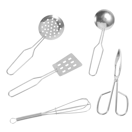 BESPORTBLE Utensili da Cucina per Gioco Montessori con Scolapasta Simulato Mini Strumenti per Chef Accessori Cucina Giocattolo per e Bimbe
