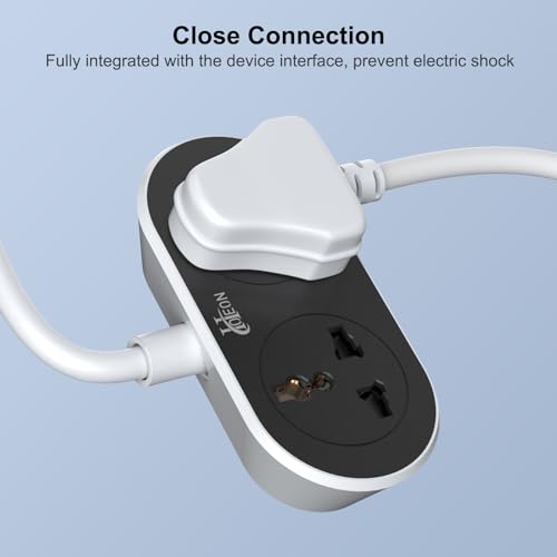 Image of Hoteon Extension Board 10 Meter, 2500W Extension Cord, 10A Heavy Duty Ultra-Long Wire, 2 Universal Outlets Power Cord with Surge Protection, 3-Pins Power Cable for Home Office Indoor Outdoor