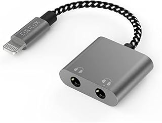 Cubilux Lightning to Dual 3.5mm Headphone Splitter for Sharing Music/Movie, Double 1/8 Female Audio Jack Adapter Compatible with iPad, iPad Air/Mini, iPhone 14 Pro Max 14 Plus/13/12/11/SE 2/Xr More