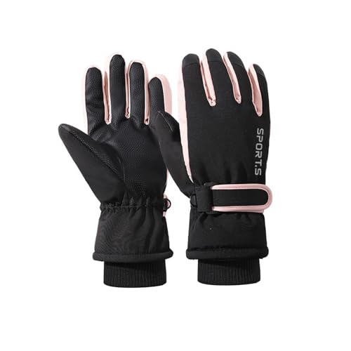 Guantes de esquí para mujer impermeables y aptos para pantallas táctiles