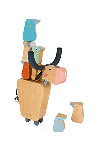 Image of Janod – Water Buffalo Wooden Balancing Game - 11 Piece Set – Ages 2 Years+ - J08047