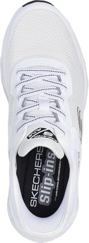 Skechers - Mens Glide-Step Altus - Turn Out Slip On Shoes, Color White/Black, Size: 12 W US2