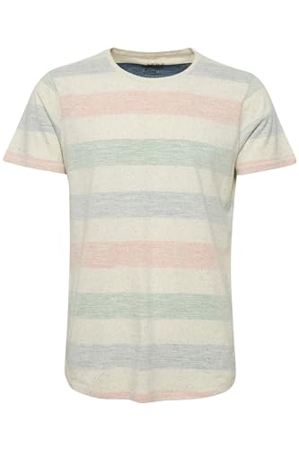 Blend BHEfkin Herren T-Shirt Kurzarm Shirt mit Streifen Rundhals-Ausschnitt...