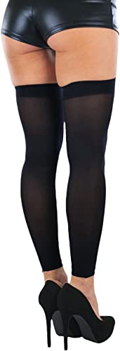 Image of ToBeInStyle Women's Fashion Dimond Net Thigh High Footless Novelty Leg Warmer Hosiery