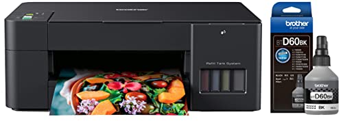 Image of Brother DCP-T420W All-in One Ink Tank Refill System Printer with Built-in-Wireless Technology & BT-D60BK Ink Bottle (Black)