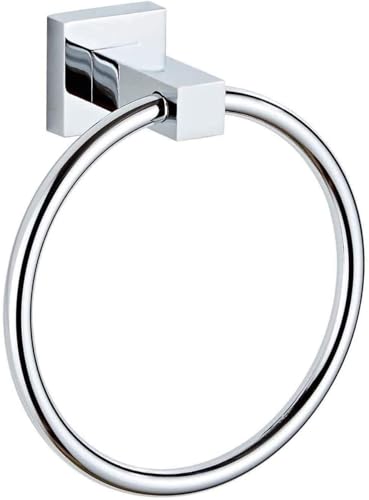 YUET 壁掛けタオルリングレールバーバスホルダーハンガーアクセサリーSUS 304ステンレススチールクロームメッキバスルームハードウェアとキッチン(光沢仕上げ)