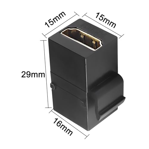 XMSJSIY HDMI Keystone Coupler Female to Female Wall Outlet Jack Adapter High-Speed 4K Insert for Standard Keystone Wall Plates - Image 2