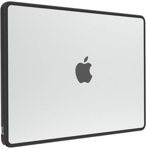 BlueSwan Anti-Cracking Hard Shell Case Compatible with MacBook Air 13 inch M4 M3 M2 2026 2025-2022 A3240 A3113 A2681, Drop Protection Soft TPU Bumper PC Base for Air 13.6 inch, Frosted Clear