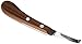Hauptner & Herberholz 40648000 - Coltello per Zoccoli a Sinistra, con Manico in Legno Duro e Lama Sottile in Frassino Termico, per Cavalli, Pony e bovini