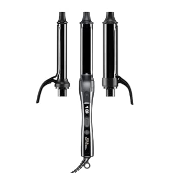 Paul Mitchell 3-in-1 Ceramic Interchangeable Curling Iron with 3 Clip Barrels
