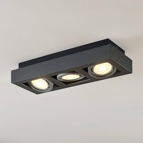 Lampe plafond eclairage variable Ronka 3 lampes salon GU10 - 2