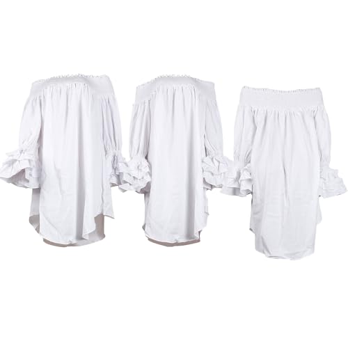 Off The Shoulder Dresses for Women Ruffle Sleeve Summer A-Line Pleated Midi Dress Plus Size4