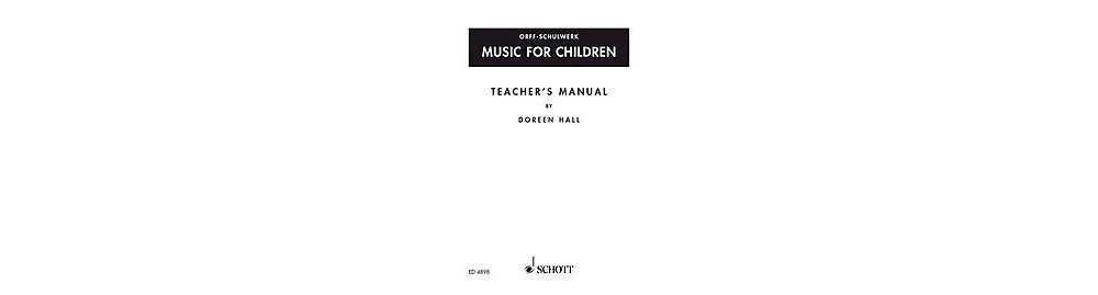 Orff-Schulwerk Music for Children Teachers Manual: Amazon.co.uk: Rao ...