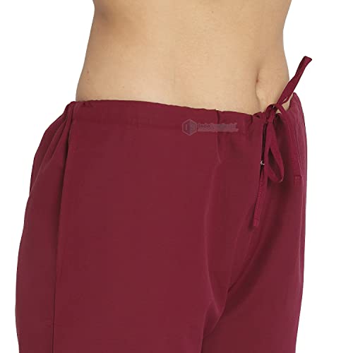 Image of IS IndoSurgicals Faux Wrap Scrub Suits for Doctors Women OT Dress (XXXL, Maroon)