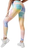[Pantalones Deportivos con Estampado de Nubes Opacas] El estampado de nubes de colores brillantes es elegante y único, y el diseño elástico ajustado perfila tus encantadoras líneas, permitiéndote encantar a la multitud incluso cuando te ejercitas en el gimnasio o sales a correr.