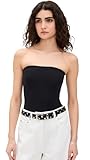 commando Women's Ballet Strapless Thong Bodysuit, Black, One Size