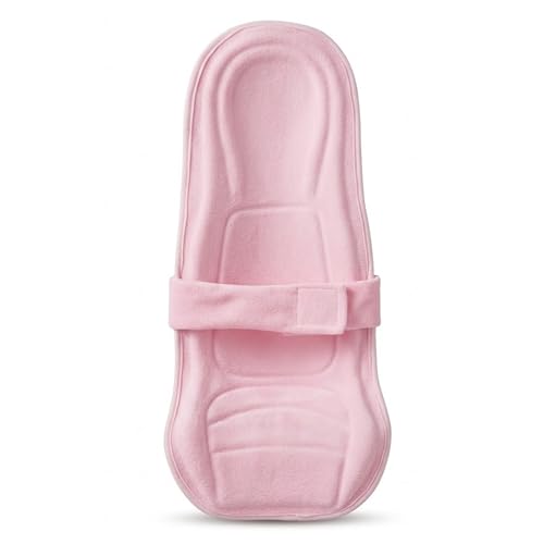 Image of 2-in-1 Reclined Carrying & Feeding Support Pillow | Strong Back Support | Indoor & Outdoor Use Cotton Blend, Ergonomic Design, 0-10 Months, Soft Cushioned Hard Support (Pink)