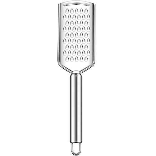Handheld Cheese Grater, Cheese Zester Stainless Steel, Lemon Zester, Kitchen Vegetable Peeler, Food Zester Grater Slicer for Ginger Garlic Chocolate Fruits, Zester Grater with Handle