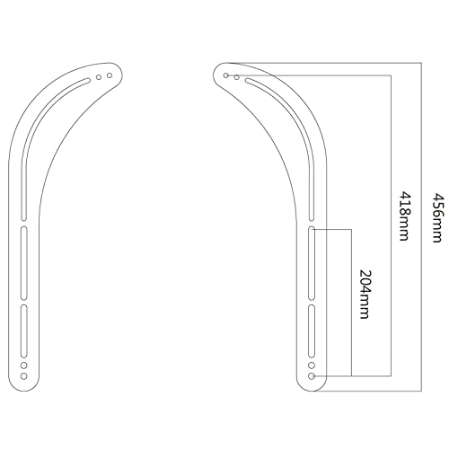 Soporte universal para altavoces de barra de sonido Intec blanco para TV de 32 a 75 pulgadas 3
