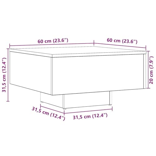 Table basse en chêne artisanal robuste supportant 60kg - 3