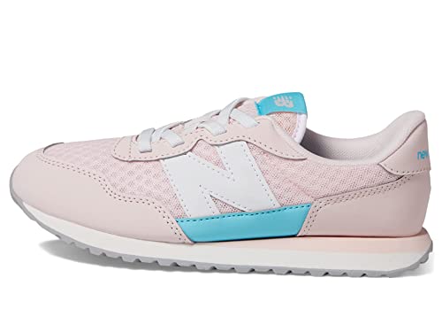 Image of New Balance Kids 237 Bungee Sneaker, Shell Pink /SEA Salt, 13.5 W Little Kid (4-8 Years)