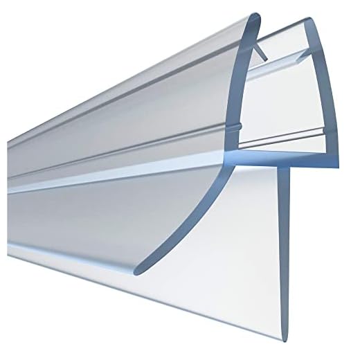 Junta para mampara de ducha HNNHOME de 4 a 6 mm, para vidrio recto o curvado, con separación de hasta 20 mm