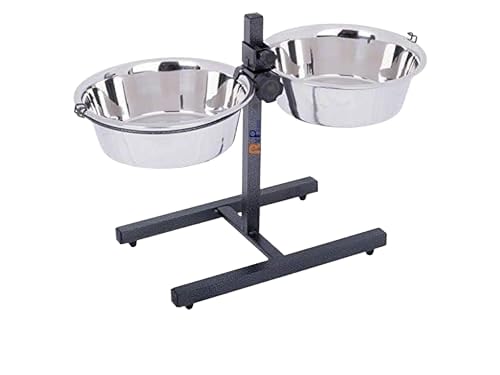 See full amazon price history chart for RvPaws Adjustable Elevated pet Feeder Raised Dog Bowls, Dog Feeding Station, H-Base Double Bowl Stand, Two Stainless Steel Removable Bowls Set (2800 ML) RvPaws Adjustable Elevated pet Feeder Raised Dog Bowls, Dog Feeding Station, H-Base Double Bowl Stand, Two Stainless Steel Removable Bowls Set (2800 ML) (B0BK5VRVN6) Amazon Price History, Amazon Price Tracker