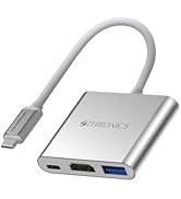 ZEBRONICS TA150 PRO 3 in 1 Type C Multiport Hub with 4K HDMI, USB 3.0, Type C PD - 100 Watts, Alu...