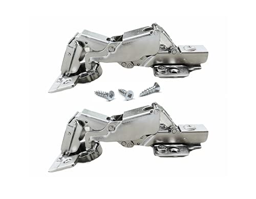 Slick Dealz Cabinet Hinges 165 Degree (1 Pair - 2 Hinges) Lazy Susan Frameless Two Way Full Overlay Soft Closing Concealed Corner Cabinet Hinge by Vodisi - Used condition - CA$12.71
