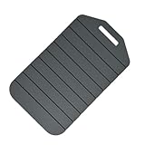 Schneidebrett aus Silikon, 14,1 x 24,2 cm, Schneidebrett mit Griffen, rutschfest, flexibel, für die Spülmaschine | Boařd Schneidbrett aus lebensmittelechtem Silikon | Küche, Haushalt