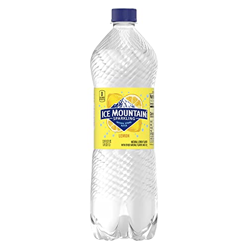 Image of Ice Mountain Sparkling Water, Lively Lemon, 33.8 oz. Bottle