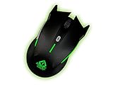 9 pesas Keep Out Gaming XPOSEIDONB - Ratón Gaming óptico, Color Negro y Verde