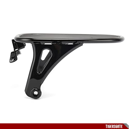 Tigersgate Gloss Black Detachable Tour Pack Luggage Rack Solo Seat Support Shelf Compatible With 2018-Up Softail Deluxe Heritage Classic And Heritage Classic Special Model Equipped With A Solo Seat #TOP4