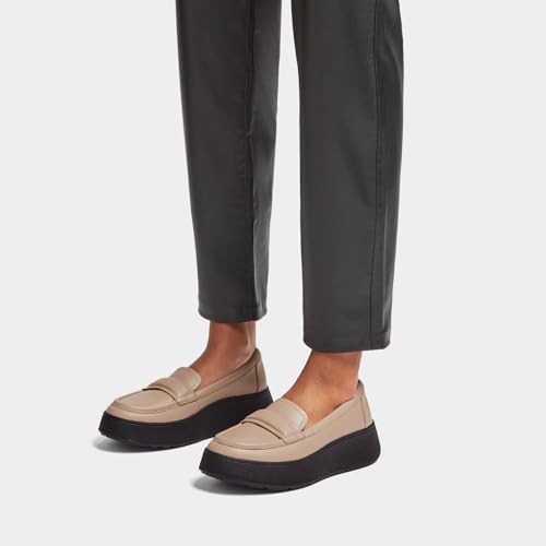 Image of FitFlop Allegro Fringe Buckled Leather Loafers
