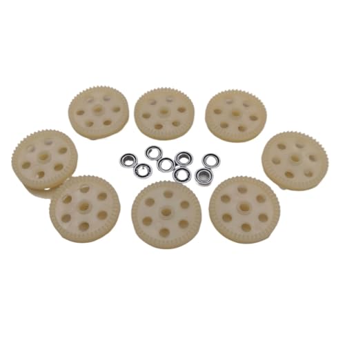 YTrBXZ Rodamientos de Bolas de Metal de Engranajes Grandes compatibles para E520 E520S JD22S GPS RC Drone 4K Cámara Piezas de Repuesto de cuadricóptero