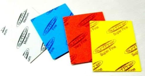 Sanding Sponge Foam Back Pads 5-1/2" x 4-1/4" Assortment Pack of 4 Grits Made in Germany