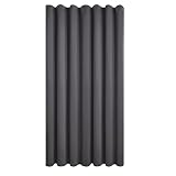 Topfinel Rideau Gris 300x240 cm Rideaux Occultant A Oeillets Rideau Thermique Isolant Anti Froid Décoratif Bureau Salon Moderne Chambre Adult Cuisine