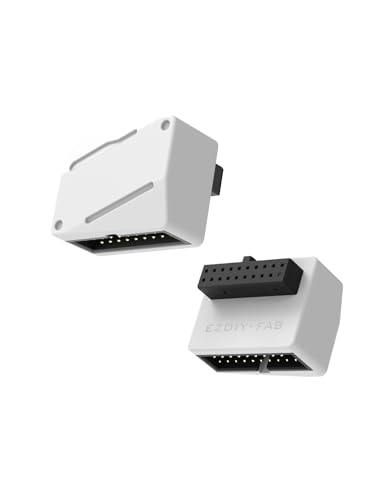 EZDIY-FAB USB3.2 Gen1 19�s�� L�^90�x�A�_�v�^�[ ����USB3.0�w�b�_�[ �t�����gUSB-A�p �W���^�C�v �� 1�� | �t�����gUSB-A�P�[�u�����}�U�[�{�[�h�����w�b�_�[�ɐڑ��B�I�X�|���X�Ŕz��������90�x�ϊ��B�ő�5Gbp