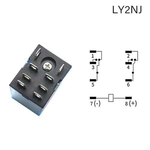 Relé micro electromagnético industrial de 10A con conmutación DPDT estable 3