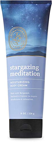 Bath and Body Works Body Care Aromatherapy Moisturizing Body Cream w/Essential Oils - 8 oz Many Scents (Stargazing Meditation - Bergamot Patchouli Vetiver)