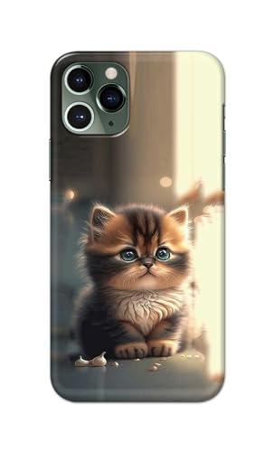 Image of PRINTFIDAA Printed Hard Back Cover Case for Apple iPhone 11 Pro Back Cover (Cute Cat) -112