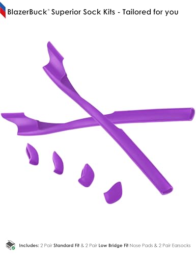 Image of BLAZERBUCK Replacement Sock Kits Earsocks & Nosepieces for Oakley Half Jacket 2.0 XL Sunglass