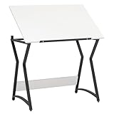 Photo Gallery sd studio designs clessidra 2 pezzi craft center, 91 cm di larghezza x 59,7 cm di profondità, cassetti regolabili ad angolo, sgabello incluso, tavolo da disegno, antracite/bianco Photo Gallery sd studio designs clessidra 2 pezzi craft center, 91 cm di larghezza x 59,7 cm di profondità, cassetti regolabili ad angolo, sgabello incluso, tavolo da disegno, antracite/bianco