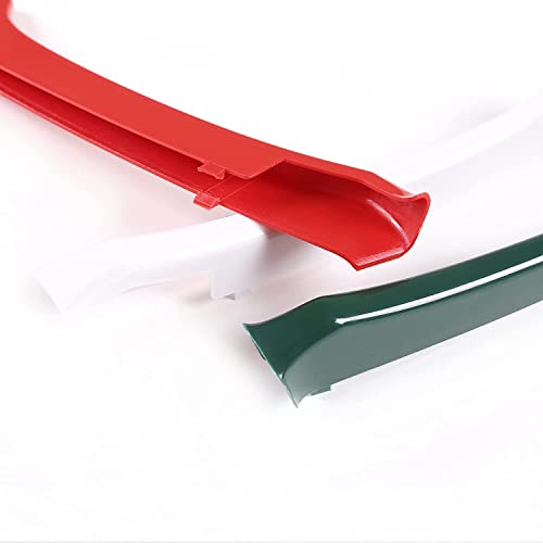 Image of Three-Colored Stripe Grille Insert Trims Compatible with Maserati Ghibli 2014 2015 2016 2017 3PCS