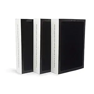 TROO SmokeBloc Air Purifier Filter Compatible with Bleuair AirPurifier 500/600 Series (Integrated Particle+Carbon+Active Carbon Filter) (Bleuair Air Purifier Home Filter Replacement)